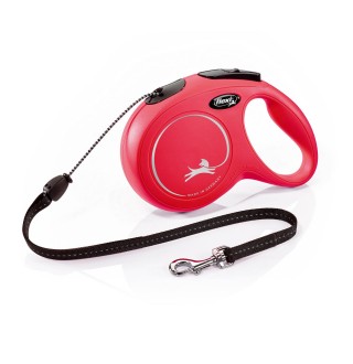 Повідець-рулетка Flexi з тросом «New Classic» M 8 м / 20 кг (червона)