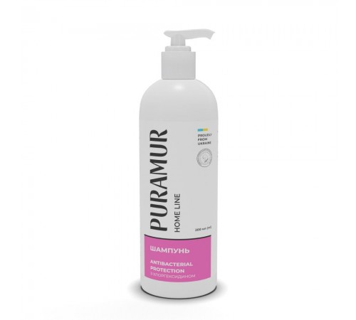 Шампунь для собак та котів Puramur Home line Antibacterial Protection з хлоргексидином 200 мл