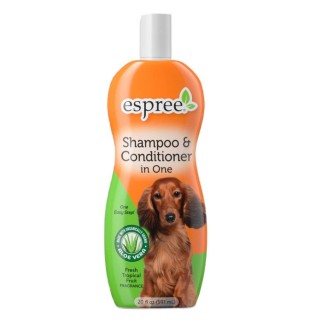 Шампунь і кондиціонер для собак Espree Shampoo & Conditioner in One 591 мл - тропічні фрукти