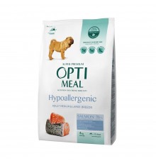 OptiMeal Adult Medium&Large Breed Hypoallergenic Salmon - гіпоалергенний сухий корм з лососем для дорослих собак середніх та великих порід, 4кг