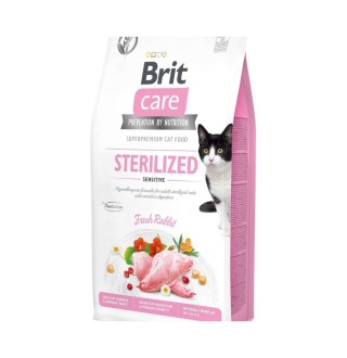 Сухий корм для котів Brit Care Cat Grain Free Sterilized Sensitive 7 кг - кролик