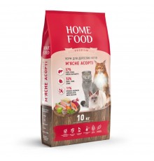 Сухий корм Home Food для котів 10 кг - м'ясне асорті