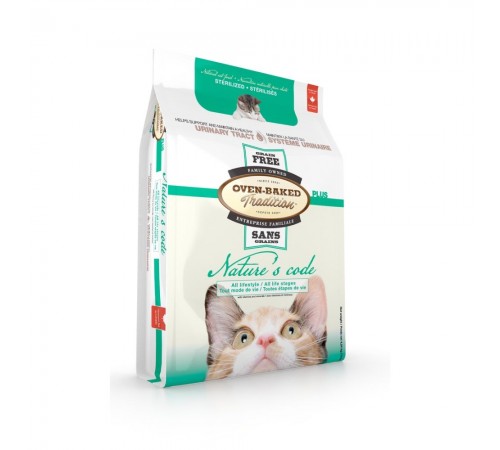 Сухий корм Oven-Baked Tradition Nature’s Code Cat Sterilised Grain Free 1,13 кг - курка