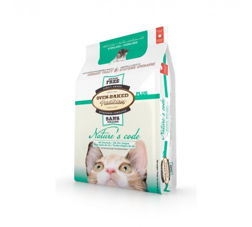 Сухий корм Oven-Baked Tradition Nature’s Code Cat Sterilised Grain Free 1,13 кг - курка