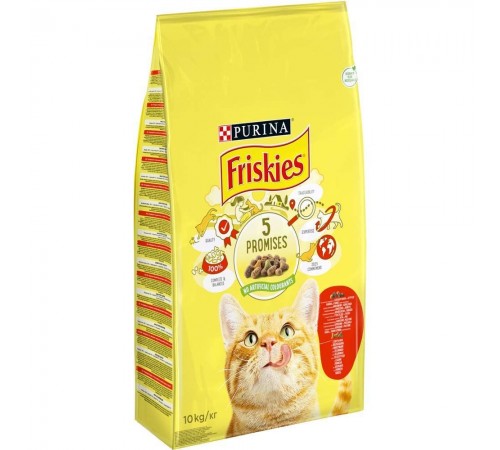 Сухий корм для котів Friskies 10 кг - курка та яловичина