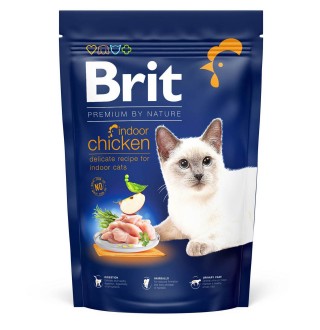 Сухий корм для котів, які живуть у приміщенні Brit Premium by Nature Cat Indoor 1,5 кг - курка