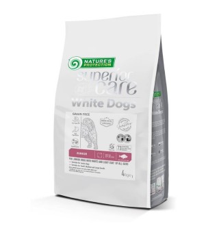 Сухий корм для цуценят Nature's Protection Superior Care White Dogs Grain Free Junior All Sizes 4 кг - біла риба
