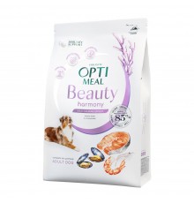 Сухий корм для собак усіх порід Optimeal Beauty Harmony із заспокійливим ефектом 4 кг (морепродукти)