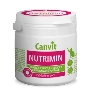 Canvit Nutrimin - збалансований комплекс вітамінів для повноцінного обміну речовин для котів, 150г