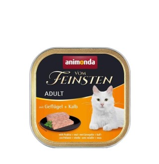 Animonda Vom Feinsten Adult with Poultry Veal - консерви для котів з птахом і телятиною, 100г