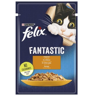 Вологий корм для котів Felix Fantastic 85 г - курка