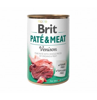 Brit Care Pate&Meat Venison - консервований корм курка з олениною для собак, 400г