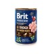 Вологий корм для собак Brit Premium By Nature 400 г - курка