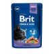 Вологий корм для котів Brit Premium Cat Cod Fish pouch 100 г - тріска