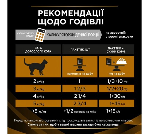 Вологий корм пауч для кішок при захворюваннях нирок Pro Plan Veterinary Diets NF Advanced care 85 г (курка)