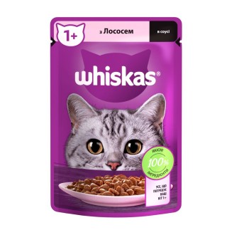 Вологий корм для котів Whiskas pouch 85 г - лосось