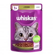 Вологий корм для котів Whiskas pouch 85 г - ягня