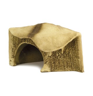 Декорація для акваріума Природа Грот для черепах кутовий великий 18 x 22 x 12 см (кераміка)