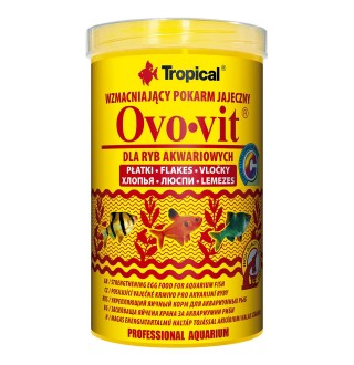 Сухий корм для акваріумних риб Tropical в пластівцях «Ovo-Vit» 1 л (для всіх акваріумних риб)