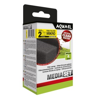 Губка Aquael «Media Set Standard» 2 шт. (для внутрішнього фільтра Aquael FAN-mikro Plus)