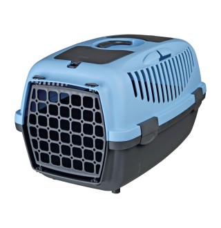 Контейнер-переноска для собак та котів вагою до 8 кг Trixie «Capri 2» 37 x 34 x 55 см (блакитна)