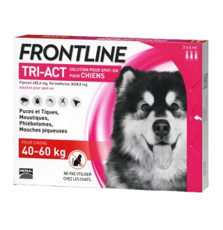 Краплі на холку для собак Boehringer Ingelheim Frontline Tri-Act від 40 до 60 кг, 1 шт
