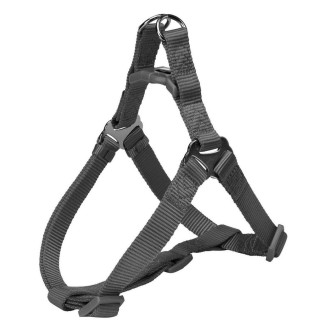 Шлея-петля Trixie нейлонова «Premium» XS-S 30-40 см / 10 мм (сіра)