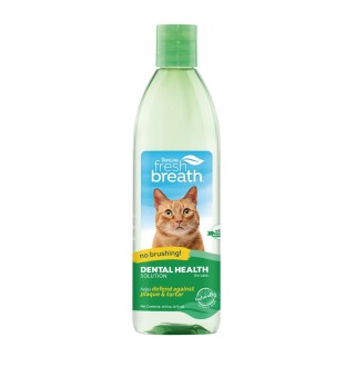 TropiClean Fresh Breath Water Additive for Cats - добавка в воду для щоденної гігієни порожнини рота у котів, 473мл