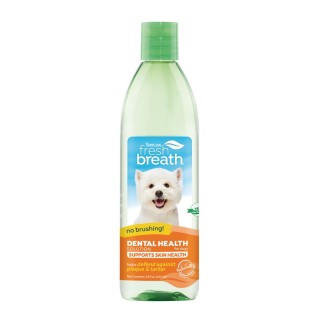 TropiClean Fresh Breath Water Additive Oral Care Skin&Coat - добавка в воду для гігієни порожнини рота з Омега-3 і Омега-6 для собак та котів, 473мл