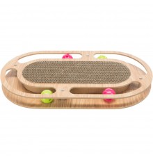 Дряпка для котів Trixie Scratching Cardboard with Wooden Frame 46х4х25 см - коричневий