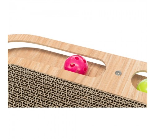Дряпка для котів Trixie Scratching Cardboard with Wooden Frame 46х4х25 см - коричневий