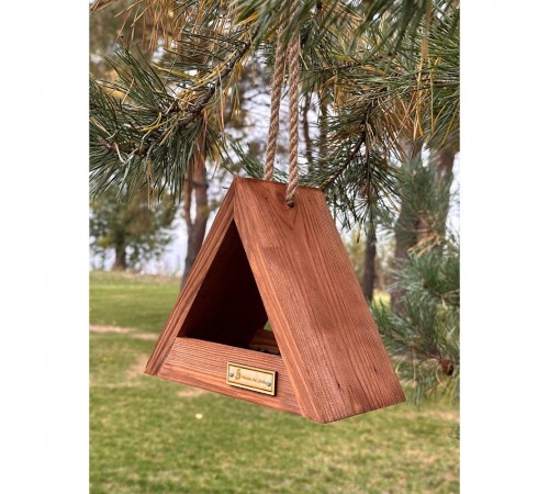 Годівниця для птахів House for Birds Хатина 19x22x12 см - коричневий