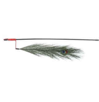 Іграшка для котів Trixie Палиця з штучним пером павліна 47 см