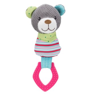 Іграшка для цуценят Trixie Ведмедик «Junior» з Кільцем 23 см (текстиль/плюш)