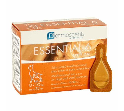 Капли для собак Dermoscent Essential-6 spot-on 0-10 кг, 0,6 мл - 1 пипетка