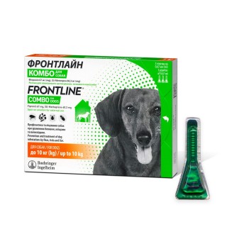 Краплі на холку для собак Boehringer Ingelheim Frontline Combo від 2 до 10 кг, 1 шт