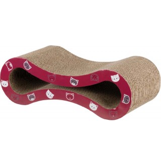 Дряпка картонна з м'ятою Trixie Хвиля «Mimi» 48 × 16 × 22 см (червона)