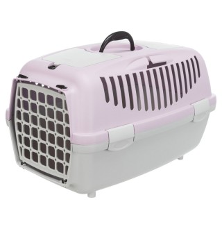 Контейнер-переноска для собак та котів вагою до 8 кг Trixie «Capri 2» 37 x 34 x 55 см (рожева)