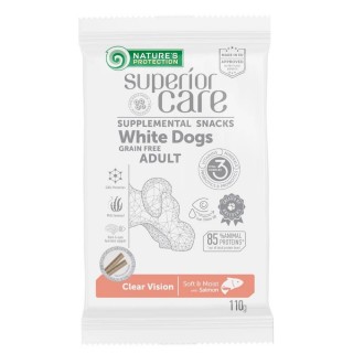 Ласощі для собак Nature's Protection Superior Care White Dogs Clear Vision 110 г - лосось