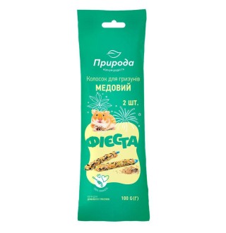 Ласощі для гризунів Природа Фієста «Колосок» 100 г / 2 шт. (мед)