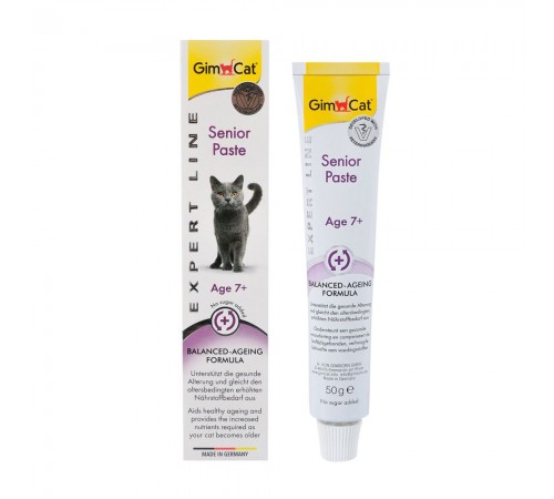 Ласощі для котів GimCat Expert Line Senior Paste 50 г - мультивітамін