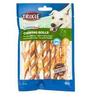 Ласощі для собак Trixie Паличка для чищення зубів Denta Fun 12 см, 80 г / 10 шт. (барбекю)