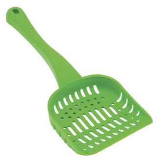 Лопатка з отворами Природа для гігієнічного наповнювача «№2» (пластик, кольори в асортименті)