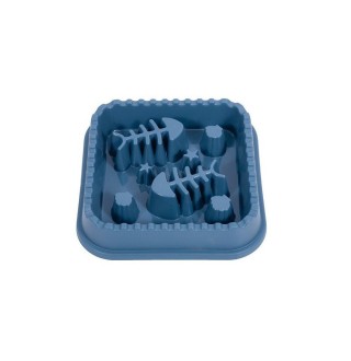 Миска для уповільненого годування WahoPet Slow Feeder рибка 200 мл, 21,5 х 21,5 см