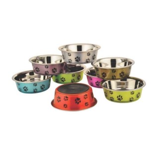 Миска металева Petz Creation Crystal Fusion з покриттям 17 см 800 мл - кольоровий принт