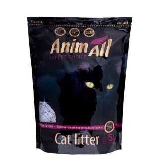 AnimAll Premium Edition Purple Amethyst - наповнювач Фіолетовий аметист силікагелевий для котячого туалету, 5л