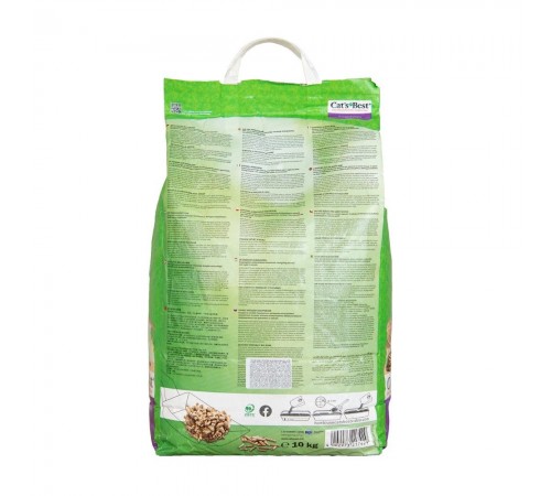 Наповнювач для котячого туалету Cat's Best ‎Smart Pellets 10 кг - деревинний