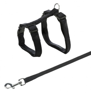 Шлейка з повідцем для котів Trixie нейлон (кольори в асортименті)