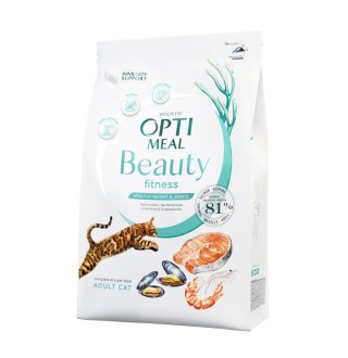 Сухий корм для котів Optimeal Beauty Fitness Healthy Weight & Joints 4 кг – морепродукти