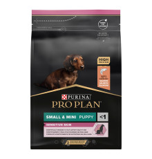 Сухий корм для цуценят Pro Plan Small and Mini Puppy Sensitive Skin 3 кг - лосось